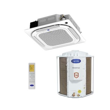Ar Condicionado Split Cassete Inverter Carrier Connect 56000 BTUs Quente/Frio 40KVQD60C5 - 220V
