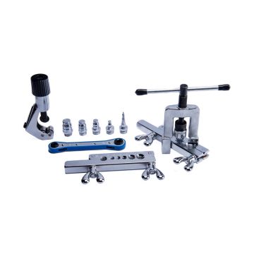 Flangeador 1/8"-3/4" Kit com Alargador, Catraca, Cortador e Maleta Hulter HT5278F