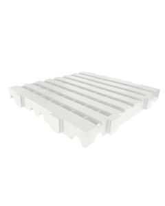 Kit 12 Unidades Estrado para Câmara Frigorífica Reforçado Croplastic 40x40x4,5cm Branco