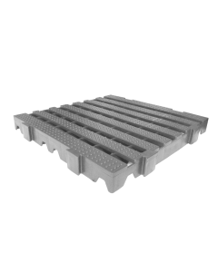 Kit 6 unidades Estrado para Câmara Frigorífica Reforçado Croplastic 50x25x2,5cm Cinza